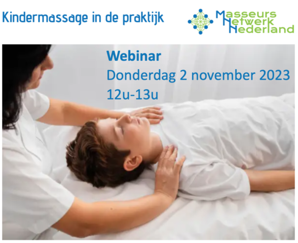 Kindermassage Masseurs Netwerk Nederland webinar